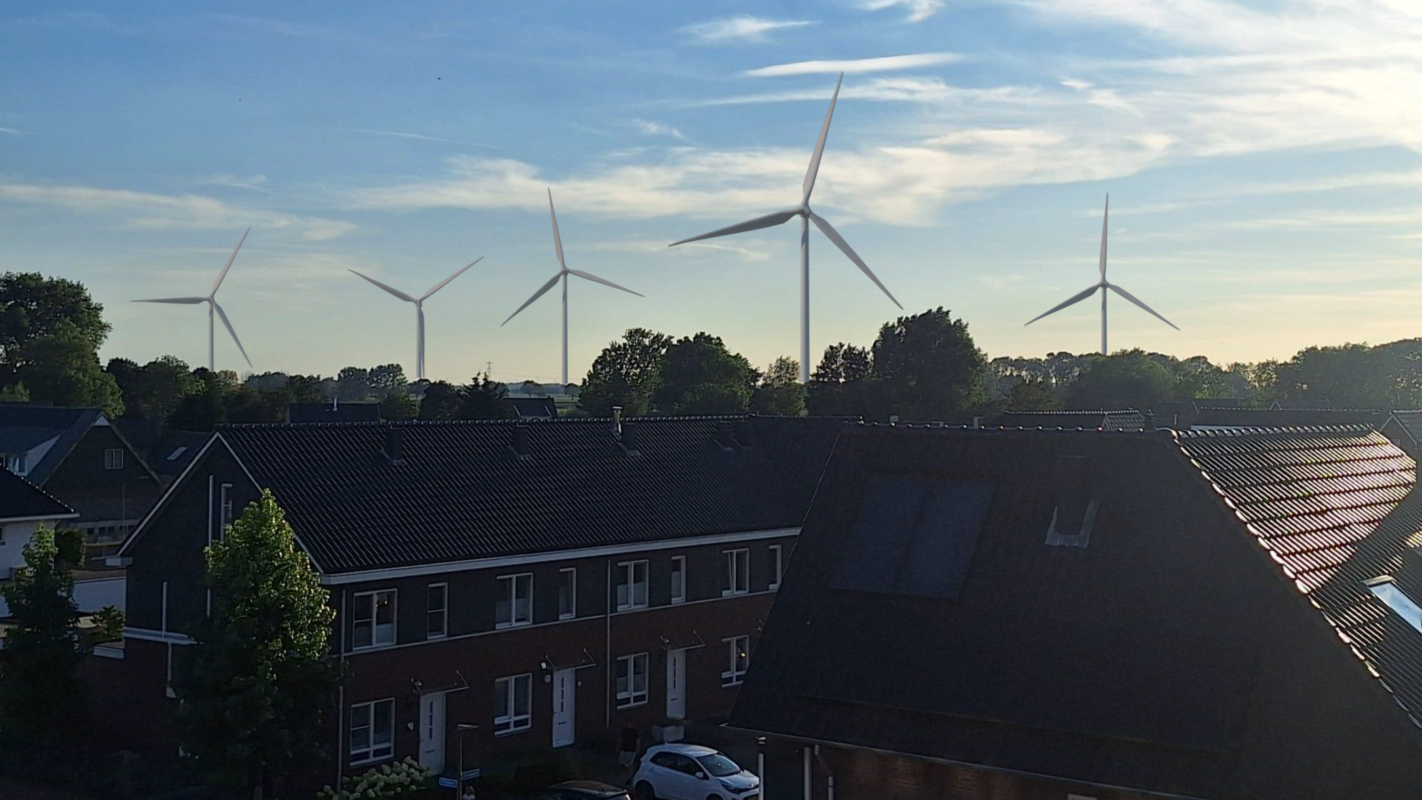 Zicht vanaf 2e verdieping Den Boomgaard